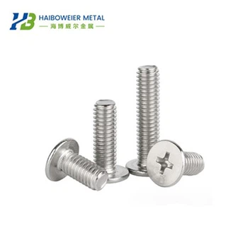 Bolltau Croes Pen Fflat Titaniwm